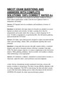 NBCOT EXAM QUESTIONS AND ANSWERS WITH COMPLETE  SOLUTIONS 100&percnt; CORRECT RATED A&plus;