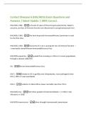Contact Diseases 6 &lpar;HIV&sol;AIDS&rpar; Exam Questions and&NewLine;Answers &vert; latest Update &vert; 100&percnt; Correct&period;&NewLine;HIV&sol;AIDS&comma; 1981 -a cluster of cases of Pneumocystis pneumonia&comma; Kaposi's&NewLine;sarcoma&comma; and loss of immune function are discovered in young homosexual men&NewLine;HIV&sol;AIDS
