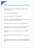 NHS 111 Exams W1 questions with accurate detailed answers