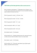 NHS Pathways Revision questions with accurate answers