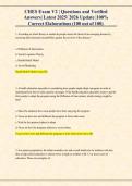 CHES Exam V2 &vert; Questions and Verified &NewLine;Answers&vert; Latest 2025&sol; 2026 Update &vert;100&percnt; &NewLine; Correct Elaborations &lpar;100 out of 100&rpar;