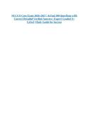 NCCCO Core Exam 2026&ndash;2027 &vert; 100 Verified Questions & Answers &vert; Crane Operator Certification Study Guide