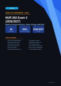 NUR 265 Medical-Surgical Nursing Exam 2 Galen College Actual Exam 2026&sol;2027 &ndash; Complete Exam-Style Questions & Answers &vert; 100&percnt; Certified Verified &ndash; Pass Guaranteed &ndash; A&plus; Graded