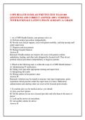 COPE HEALTH SCHOLAR WRITTEN TEST EXAM 400 &NewLine;QUESTIONS AND CORRECT ANSWER &lpar;100&percnt; VERIFIED&rpar; &NewLine;WITH RATIONALE LATEST UPDATE ALREADY A&plus; GRADE &NewLine; &NewLine;