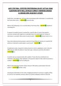AAPC CPB FINAL -CERTIFIED PROFESSIONAL BILLER &vert;ACTUAL EXAM QUESTIONS WITH WELL DETAILED CORRECT ANSWERS&vert;GRADED A&plus;&vert;BRAND NEW 2026&sol;2027 UPDATE