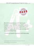 RN VATI Comprehensive VATI NGN Exam &NewLine;Predictor 2025&comma;  VATI Test Bank&comma; RN Predictor &NewLine;Exam Questions&comma; Next Gen NCLEX VATI&comma; VATI &NewLine;Verified Answers&comma; RN VATI Study Guide graded 