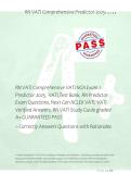 RN VATI Comprehensive VATI NGN Exam 1 &NewLine;Predictor 2025&comma;  VATI Test Bank&comma; RN Predictor &NewLine;Exam Questions&comma; Next Gen NCLEX VATI&comma; VATI &NewLine;Verified Answers&comma; RN VATI Study Guide graded 