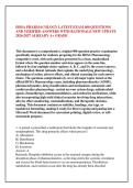 HOSA PHARMACOLOGY LATEST EXAM 400 QUESTIONS &NewLine;AND VERIFIED ANSWERS WITH RATIONALE NEW UPDATE &NewLine;2026-2027 ALREADY A&plus; GRADE