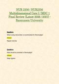 NUR 2356 &sol; NUR2356 Multidimensional Care I &sol; MDC 1&colon; Exam 2 & Final Exam BUNDLE Package &lpar;2026 &sol; 2027&rpar; - Rasmussen University