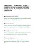 WSET LEVEL 2 ASSESSMENT 2026 FULL&NewLine;QUESTIONS AND CORRECT ANSWERS&NewLine;GRADED A&plus;