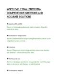 WSET LEVEL 2 FINAL PAPER 2026&NewLine;COMPREHENSIVE QUESTIONS AND&NewLine;ACCURATE SOLUTIONS&NewLine;