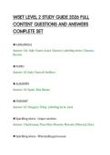 WSET LEVEL 2 STUDY GUIDE 2026 FULL&NewLine;CONTENT QUESTIONS AND ANSWERS&NewLine;COMPLETE SET&NewLine;