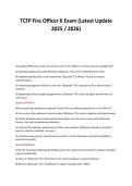 TCFP Fire Officer II Exam &lpar;Latest Update&NewLine;2025 &sol; 2026&rpar;