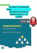 Test Bank for Principles of Management 14th Edition by Stephen P&period; Robbins & Mary A&period; Coulter &vert; Latest Updated 2025&ndash;2026