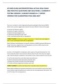 ATI MED SURG GASTROINTESTINAL ACTUAL REAL EXAM AND PRACTICE QUESTIONS AND SOLUTIONS &vert; CURRENTLY TESTING VERSION &vert; ALREADY GRADED A&plus; &vert; EXPERT VERIFIED FOR GUARANTEED PASS 2026-2027