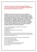 2026 TEXAS CLASS D WATER LICENSE 400 COMPLETE &NewLine;ACTUAL QUESTIONS AND 100&percnt; VERIFIED ANSWERS WITH &NewLine;RATIONALE NEW UPDATE&excl;&excl;&excl;&excl;&excl;&excl;&excl;&excl;&excl;&excl;&excl;&excl;&excl;&excl;&excl;&excl;&excl;&excl;&excl; 