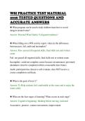 WSI PRACTICE TEST MATERIAL&NewLine;2026 TESTED QUESTIONS AND&NewLine;ACCURATE ANSWERS