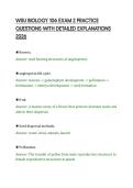 WSU BIOLOGY 106 EXAM 2 PRACTICE&NewLine;QUESTIONS WITH DETAILED EXPLANATIONS&NewLine;2026