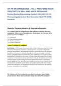 ATI PN PHARMACOLOGY LEVEL 3 PROCTORED EXAM 2026&sol;2027 370 Q&As WITH NGN & RATIONALES Practical Nursing Pharmacology Verified &vert; 2026&sol;2027 ATI PN Pharmacology Curriculum Next Generation NCLEX-PN &lpar;NGN&rpar; Standards