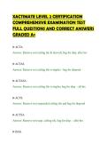 XACTIMATE LEVEL 2 CERTIFICATION&NewLine;COMPREHENSIVE EXAMINATION TEST&NewLine;FULL QUESTIONS AND CORRECT ANSWERS&NewLine;GRADED A&plus;