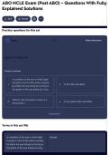 ABO NCLE Exam &lpar;Post ABO&rpar; &ndash; Questions With Fully Explained Solutions