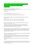 Psyc 1010&colon; Final Exam Questions and All Actual Answers 2026-2027 Updated&period;&NewLine;&NewLine;