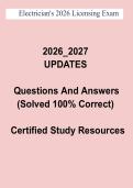 Electrician's 2026 Licensing Exam Questions and Answers PDF &vert; Complete License Exam Study Guide