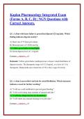 KAPLAN PHARMACOLOGY D NGN QUESTIONS AND ANSWERS WITH RATIONALES Complete 100&percnt; 