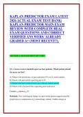 Kaplan Pharmacology Integrated Exam &lpar;Forms A&comma; B&comma; C&comma; D&rpar; &vert; NGN Questions with Correct Answers&comma;