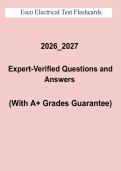ESCO Electrical Test Flashcards Questions and Answers PDF &vert; Complete Electrical Exam Study Guide &lpar;2026&ndash;2027&rpar;