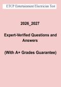 ETCP Entertainment Electrician Test Questions and Answers PDF &vert; Entertainment Electrician Certification Study Guide &lpar;2026&ndash;2027&rpar;