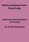 Indiana Auctioneer Exam Study Guide &ndash; Complete Licensing Prep&comma; Practice Questions & Revision Notes