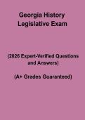Georgia History Legislative Exam &ndash; Government & Lawmaking Study Guide&comma; Practice Questions & Revision Notes