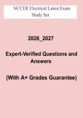NCCER Electrical Exam Flashcards PDF &vert; Electrical Construction Certification Study Guide & Review &lpar;2026&ndash;2027&rpar;
