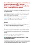 Epicor Kinetic Inventory Management Exam 2026 Practice Questions & Detailed Solutions &vert; Complete ERP Inventory Control Study Guide PDF &lpar;Latest Update&rpar;