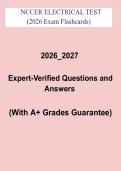 NCCER Electrical Test Flashcards PDF &vert; Electrical Construction Practice Questions & Study Guide &lpar;2026&ndash;2027&rpar;