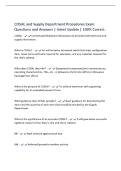 COSAL and Supply Department Procedures Exam&NewLine;Questions and Answers &vert; latest Update &vert; 100&percnt; Correct&period;&NewLine;COSAL - Coordinated Shipboard Allowance List provides both technical and&NewLine;supply information&period;&NewLine;What is COSAL&quest; - An authoritative document which lists ships