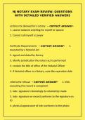 NJ Notary Exam Review&semi; questions with detailed verified answers