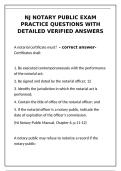 NJ Notary Public Exam&colon; Detailed Q&A &vert; Verified Practice Guide&NewLine;&NewLine;