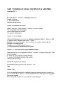 SOS 220 MODULE 3 QUIZ QUESTIONS & VERIFED ANSWERS