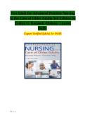 Test Bank for Advanced Practice Nursing in the Care of Older Adults 3rd Edition &ndash; Evelyn G&period; Kennedy-Malone & Laurie Duffy &vert; Verified Questions & Answers