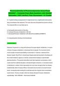 Pharmacokinetics & Pharmacodynamics Actual Exam 2026&sol;2027 &ndash; Complete Exam-Style Questions with Detailed Rationales &vert; 100&percnt; Verified &vert; Pass Guaranteed &ndash; A&plus; Graded