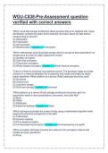 WGU-C838-Pre-Assessment question &NewLine;verified with correct answers 