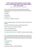 Virtual ATI &lpar;VATI&rpar; Predictor Green Light Exam Study Guide and Nursing Review Resource