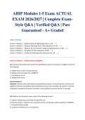 AHIP Modules 1-5 Exam ACTUAL EXAM 2026&sol;2027 &vert; Complete Exam-Style Q&A &vert; Verified Q&A &vert; Pass Guaranteed - A&plus; Graded