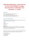 Relias Dysrhythmia Basic A Assessment Test ACTUAL EXAM 2026&sol;2027 &vert; Complete Exam-Style Q&A &vert; Verified Q&A &vert; Pass Guaranteed - A&plus; Graded