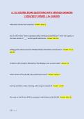 LI &sol; LE COURSE EXAM QUESTIONS WITH VERIFIED ANSWERS &NewLine;&vert;2026&sol;2027 UPDATE &vert; A&plus; GRADED 