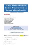 700 Final review Comprehensive Questions &lpar;Frequently Tested&rpar;  and Complete Solutions Graded A&plus;