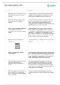 700 FINAL ELEVATOR Comprehensive Questions &lpar;Frequently Tested&rpar; and Complete Solutions Graded A&plus;