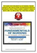 Fundamentals of Nursing&colon; Theory&comma; Concepts&comma; and Applications &lpar;4th Edition&rpar; by Judith M&period; Wilkinson&comma; Leslie S&period; Treas&comma; Karen L&period; Barnett&comma; and Mable H&period; Smith &lpar;ISBN 0803676867&rpar; &mdash; Complete Test Bank with Questions and Answers for All Chapters